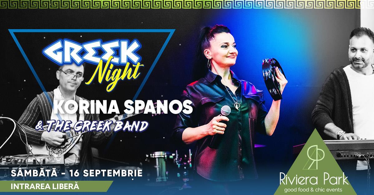 Concert Korina Spanos & Band – Greek Night  @RivieraPark, 1, riviera-park.ro